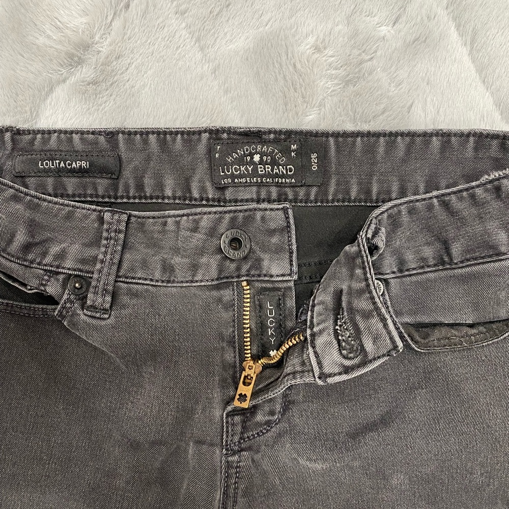 Lucky Brand Lolita Skinny Jean size 0 black wash denim EUC